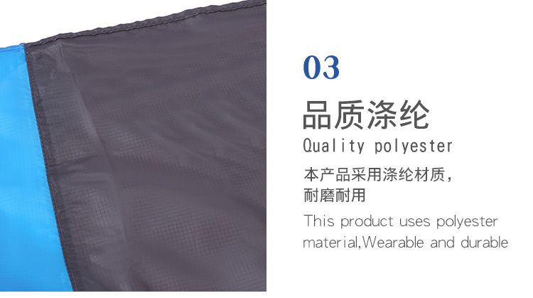 便携式折叠沙滩垫批发 户外公园地垫定制logo 口袋防潮垫防水海野餐垫