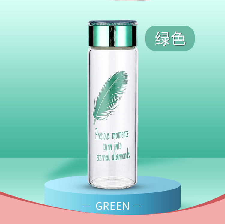 定制logo创意水晶钻面玻璃杯高硼硅透明印字商务开业礼品水杯批发
