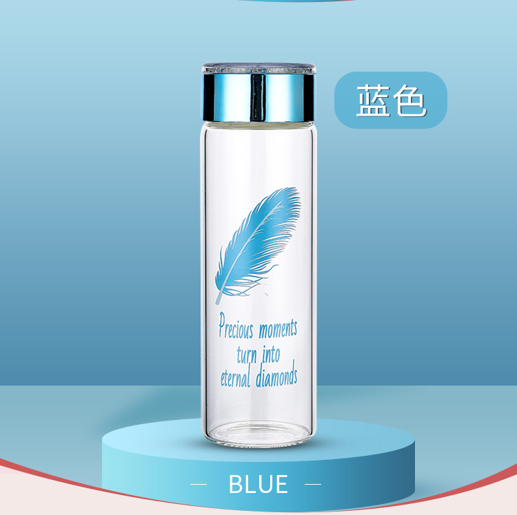 定制logo创意水晶钻面玻璃杯高硼硅透明印字商务开业礼品水杯批发