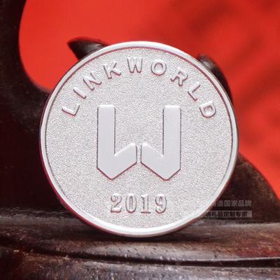 纯银徽章 LINKWORLD纪念品