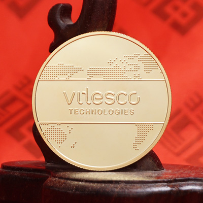 足金纪念章 Vitescc企业周年纪念章