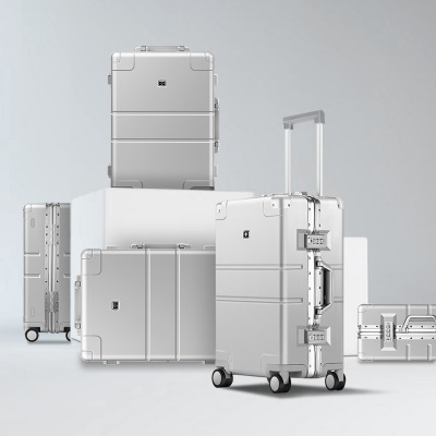 铝合金行李箱定制 公司礼品登机箱定制logo设计印刷 铝镁合金旅行箱