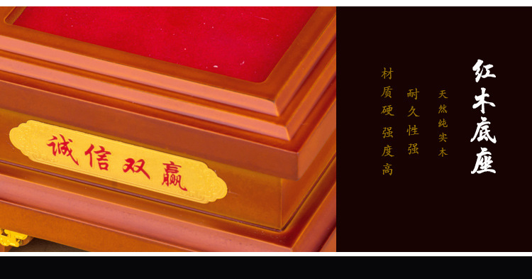 琉璃龙头印玺办公桌摆件可定制文字logo 玉石印章地产开盘纪念礼品