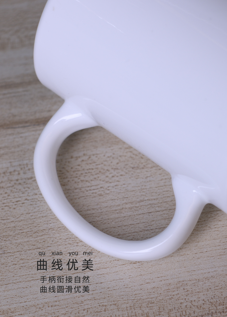 马克杯定制logo 陶瓷杯可印照片文字定做 创意陶瓷杯子广告水杯子印图