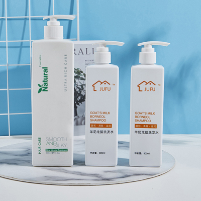 白色四方形洗发水瓶 HDPE塑料瓶 厂家沐浴露乳液瓶定做