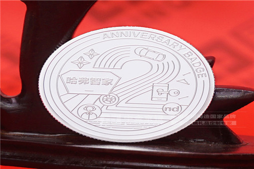 定制镀金银纪念章多少钱一个