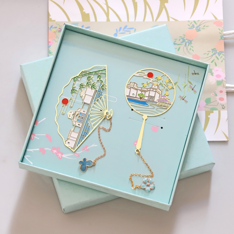 苏州博物馆金属书签苏州园林东方之门狮子林留园平江路旅游纪念品