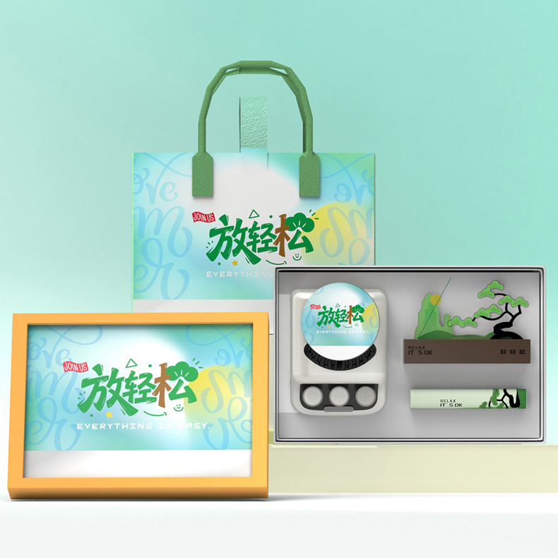 放轻松-小夜灯相框套装丨商务优选丨商务赠礼优选套盒丨营造惬意氛围、彰显独特品味与生活格调